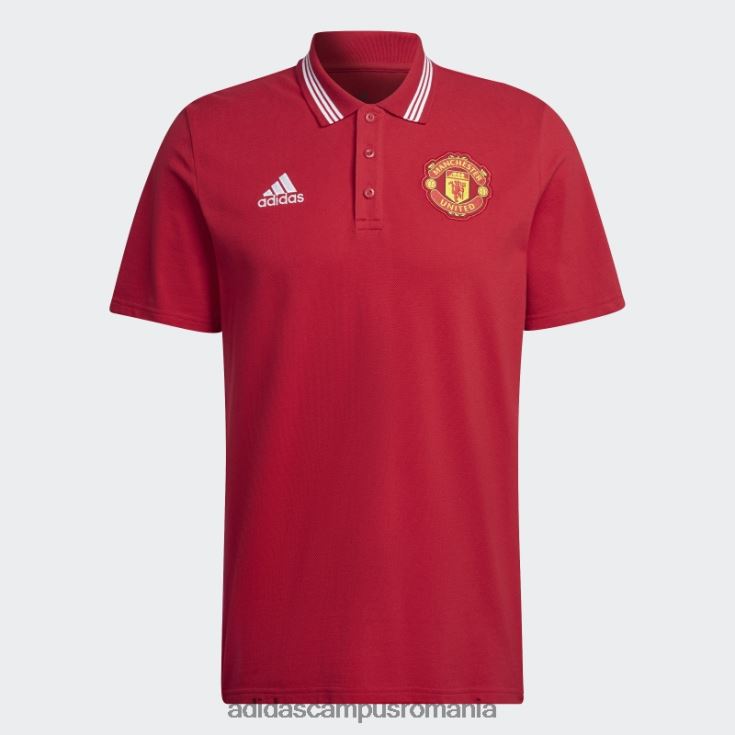 adidas campus romania tricou polo manchester united dna roșu real bărbați roșu adevărat J266N215224