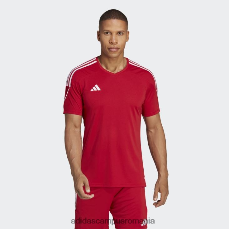 adidas campus romania tricou roșu de liga tiro 23 bărbați rosu alb J266N24865