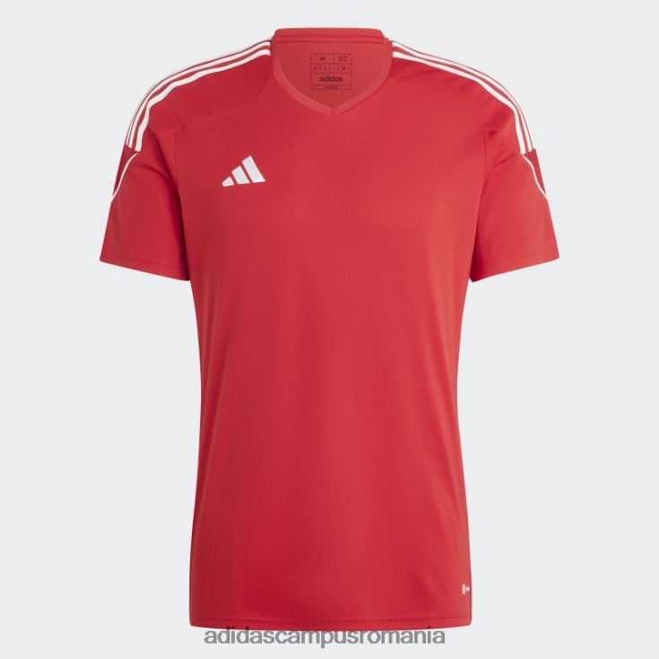 adidas campus romania tricou roșu de liga tiro 23 bărbați rosu alb J266N24865