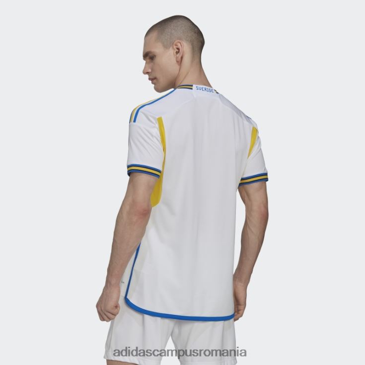 adidas campus romania tricoul deplasare al Suediei 22 alb bărbați alb/albastru strălucitor J266N21280
