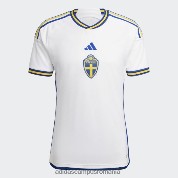 adidas campus romania tricoul deplasare al Suediei 22 alb bărbați alb/albastru strălucitor J266N21280