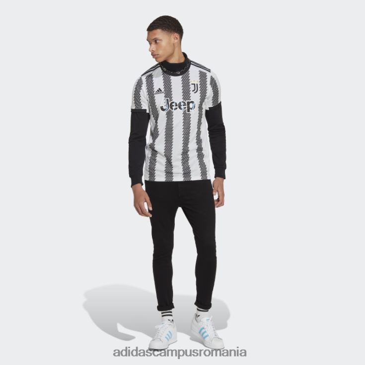adidas campus romania tricoul juventus 22/23 home alb bărbați alb negru J266N25300