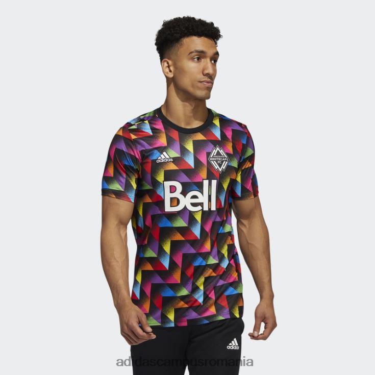 adidas campus romania vancouver whitecaps fc lgbtq+ tricou pre-meci negru adidas bărbați negru/mls-vwh-s24 J266N27224