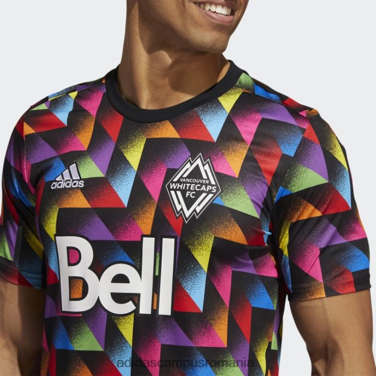 adidas campus romania vancouver whitecaps fc lgbtq+ tricou pre-meci negru adidas bărbați negru/mls-vwh-s24 J266N27224
