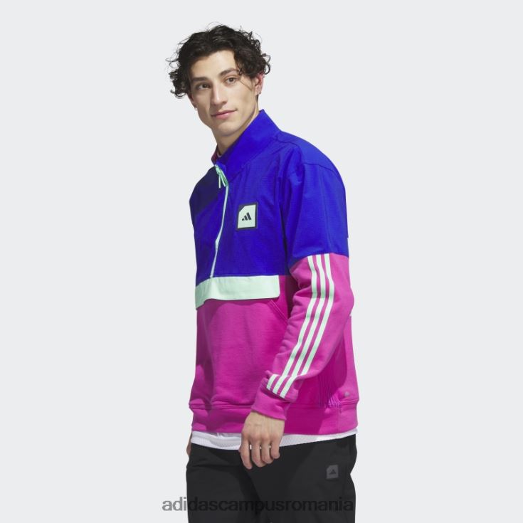 adidas campus romania Anorac de golf adicross albastru cu fermoar 1/2 bărbați albastru J266N25981
