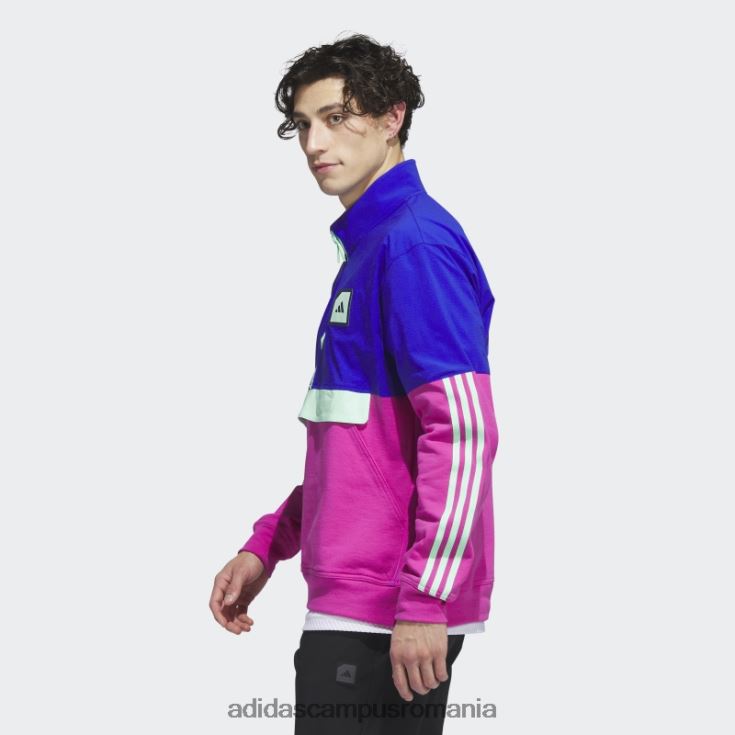 adidas campus romania Anorac de golf adicross cu fermoar 1/2 albastru bărbați albastru J266N21447