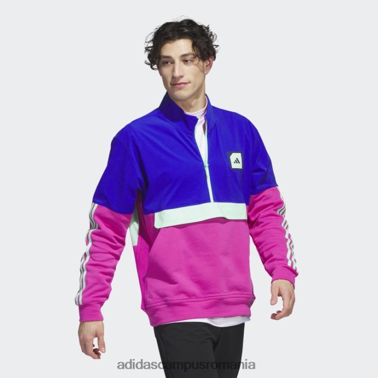 adidas campus romania Anorac de golf adicross cu fermoar 1/2 albastru bărbați albastru J266N21447