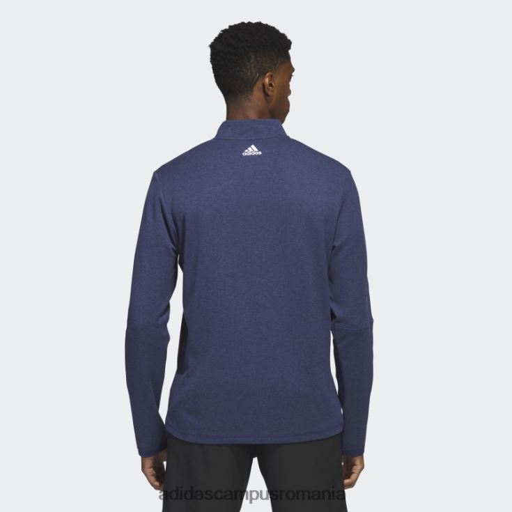 adidas campus romania Pulover cu fermoar sfert cu 3 dungi bleumarin adidas bărbați marina J266N25316