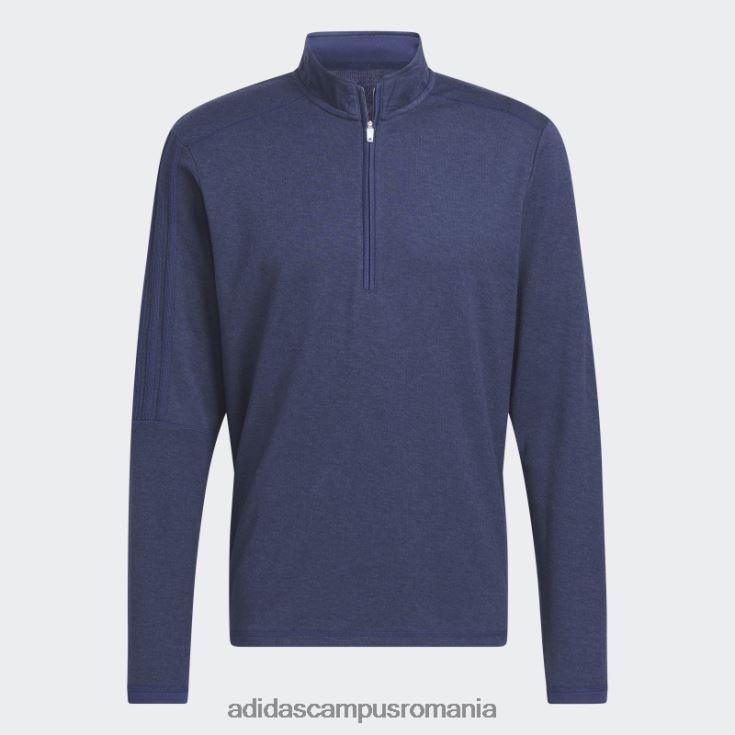 adidas campus romania Pulover cu fermoar sfert cu 3 dungi bleumarin adidas bărbați marina J266N25316