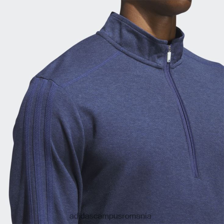 adidas campus romania Pulover cu fermoar sfert cu 3 dungi bleumarin adidas bărbați marina J266N25316