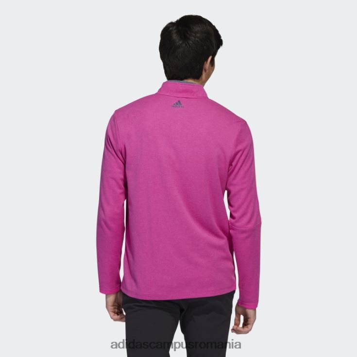 adidas campus romania Pulover cu fermoar sfert cu 3 dungi fucsia mel adidas bărbați fucsia mel J266N26498