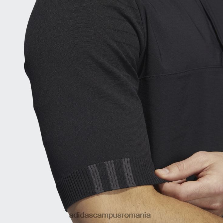 adidas campus romania Pulover negru cu fermoar sfert din primeknit bărbați negru J266N27124
