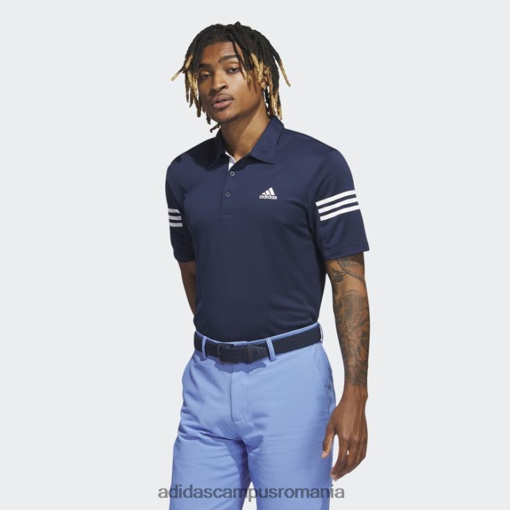 adidas campus romania Tricou polo cu 3 dungi bleumarin bărbați marina J266N25090