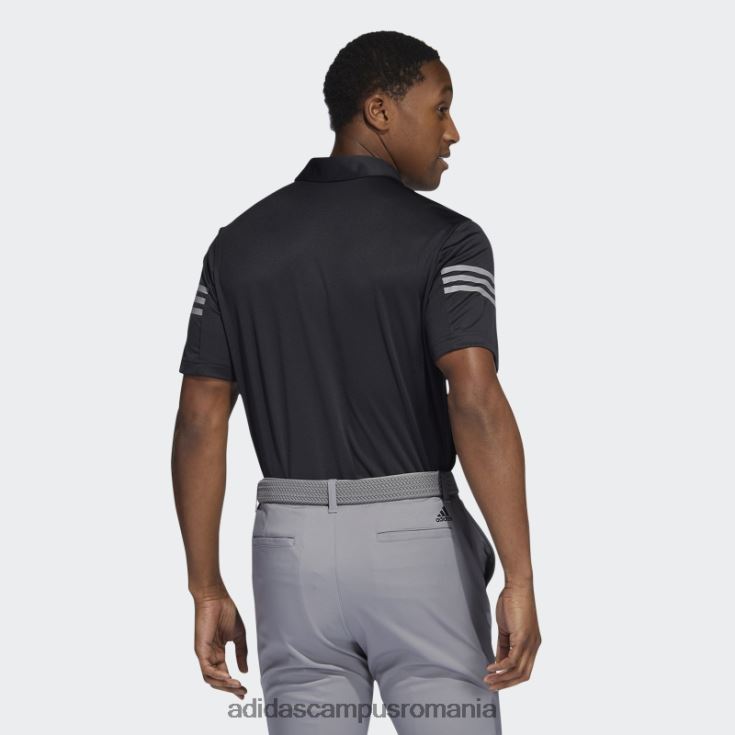 adidas campus romania Tricou polo cu 3 dungi negru adidas bărbați gri inchis J266N24932