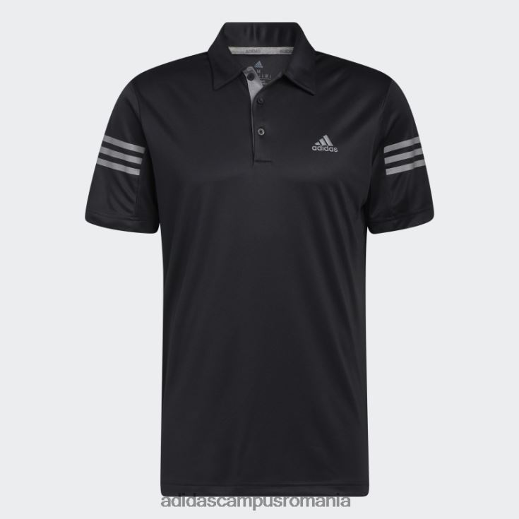 adidas campus romania Tricou polo cu 3 dungi negru adidas bărbați gri inchis J266N24932