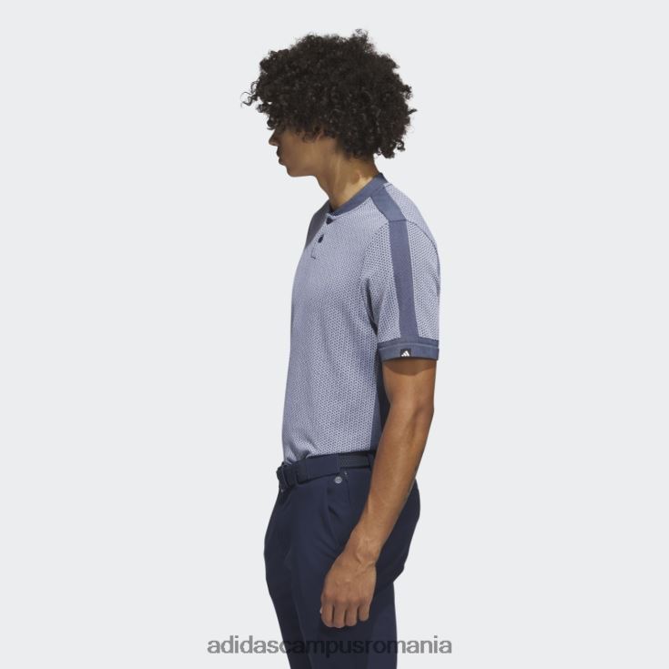 adidas campus romania Ultimate365 tour tricou polo de golf texturat primeknit alb bărbați alb/marinier J266N25995