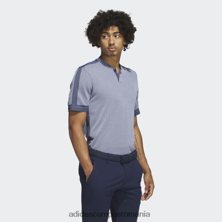 adidas campus romania Ultimate365 tour tricou polo de golf texturat primeknit alb bărbați alb/marinier J266N25995