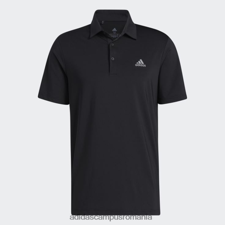 adidas campus romania Ultimate365 tricou polo solid pe piept stânga, negru bărbați negru J266N213555