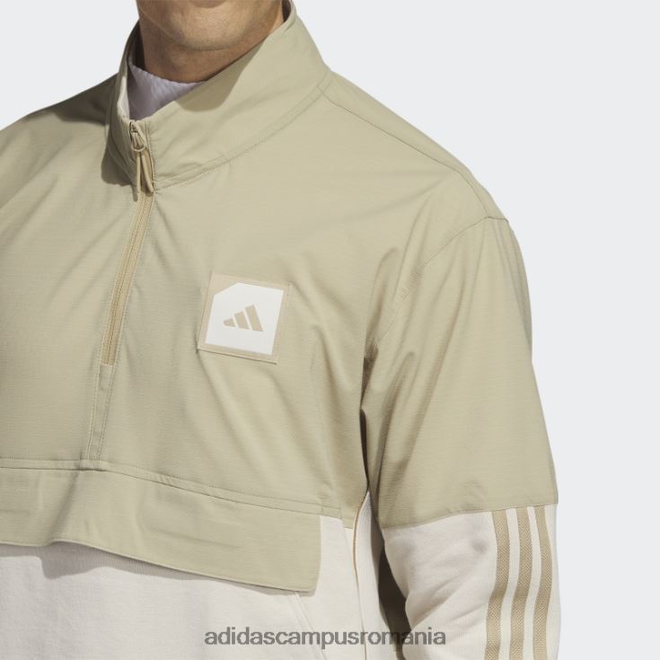 adidas campus romania adicross 1/2-zip golf anorac cânepă bărbați cânepă J266N25102