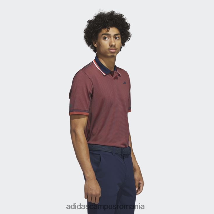 adidas campus romania blumarin ultimate365 tour primeknit tricou polo de golf adidas bărbați bleumarin/roșu J266N25043