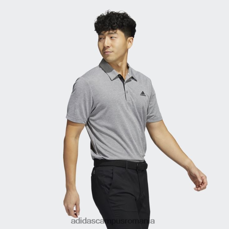 adidas campus romania drive heather tricou polo gri mel bărbați gri mel J266N21189