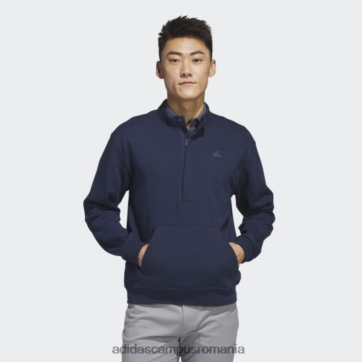 adidas campus romania go-to pulover cu fermoar 1/2 bleumarin bărbați marina J266N25588