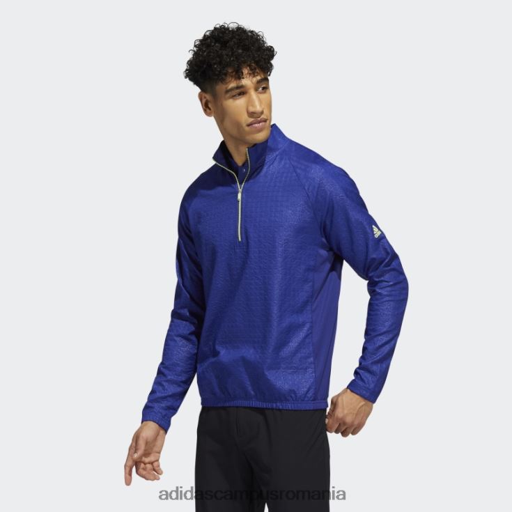 adidas campus romania hanorac adidas cu fermoar sfert gravat indigo bărbați indigo J266N215231