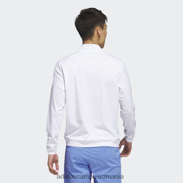 adidas campus romania hanorac alb cu fermoar 1/4, adidas bărbați alb J266N213869