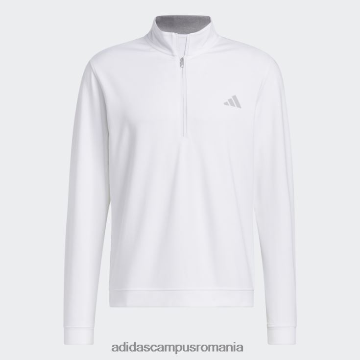 adidas campus romania hanorac alb cu fermoar 1/4, adidas bărbați alb J266N213869
