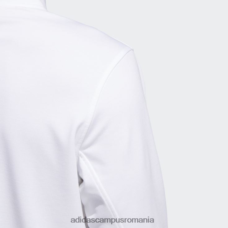 adidas campus romania hanorac alb cu fermoar 1/4, adidas bărbați alb J266N213869
