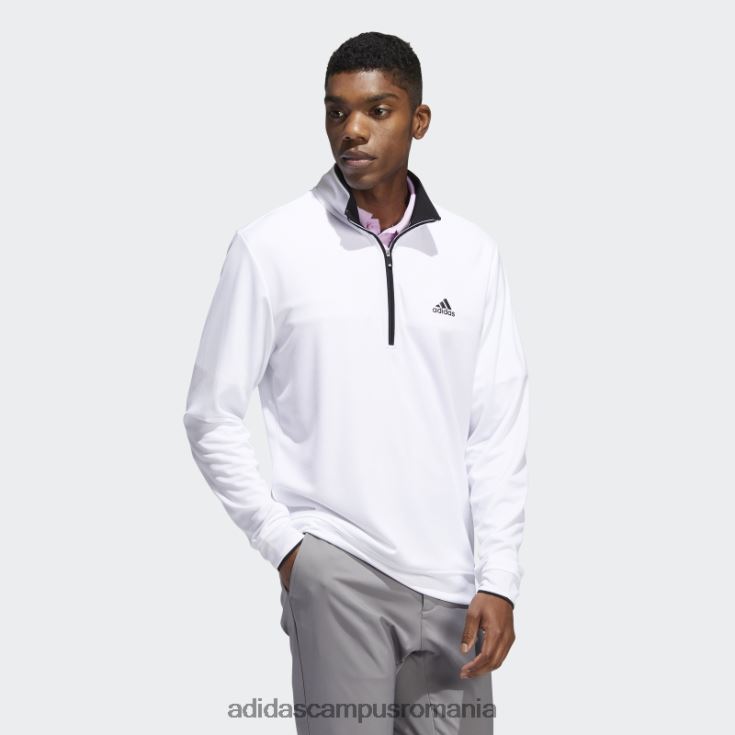 adidas campus romania hanorac alb cu fermoar sfert bărbați alb J266N213382