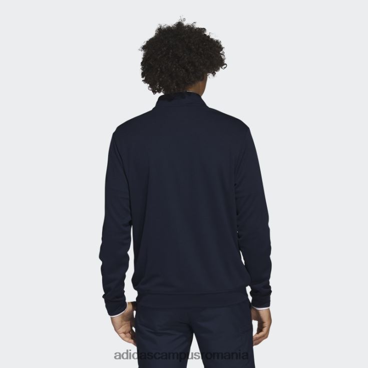 adidas campus romania hanorac cu fermoar sfert bleumarin bărbați bleumarin/alb J266N213153