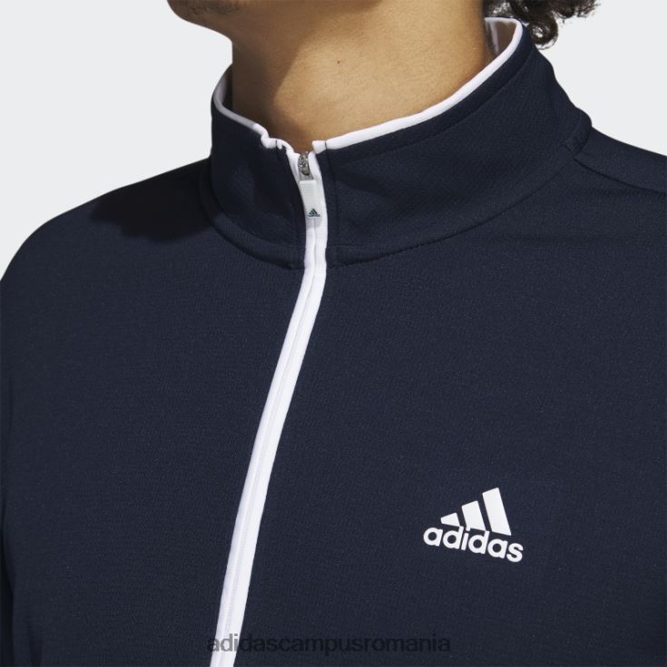 adidas campus romania hanorac cu fermoar sfert bleumarin bărbați bleumarin/alb J266N213153