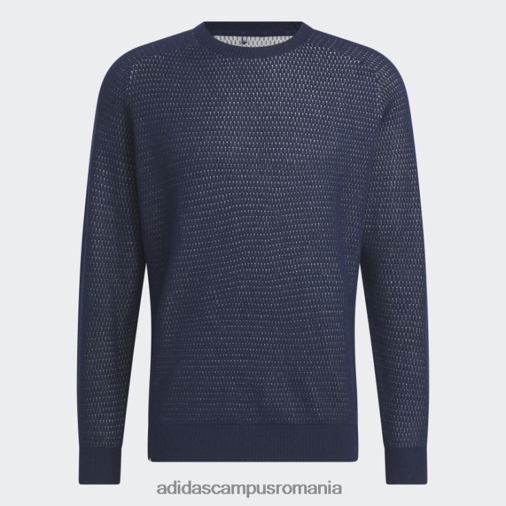 adidas campus romania hanorac golf ultimate365 tour cu tricot plat, bleumarin bărbați bleumarin/alb J266N26007