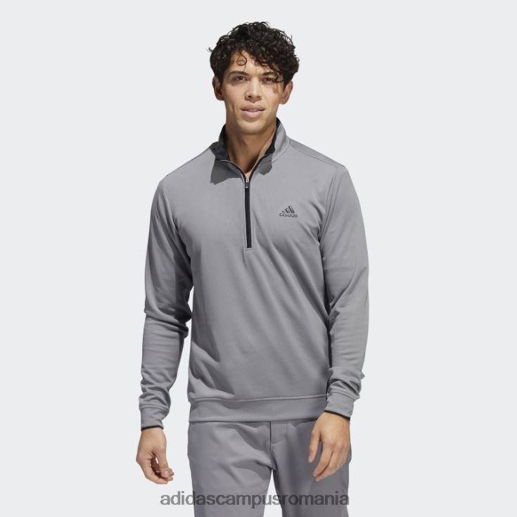 adidas campus romania hanorac gri cu fermoar sfert bărbați gri/negru J266N213174