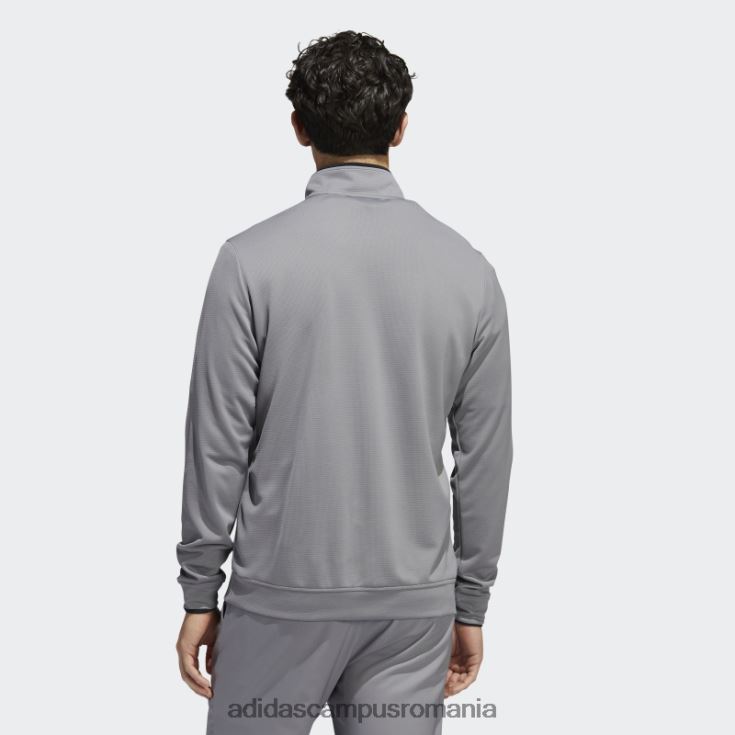 adidas campus romania hanorac gri cu fermoar sfert bărbați gri/negru J266N213174