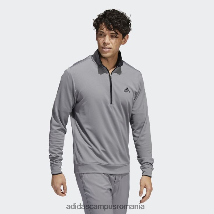 adidas campus romania hanorac gri cu fermoar sfert bărbați gri/negru J266N213174