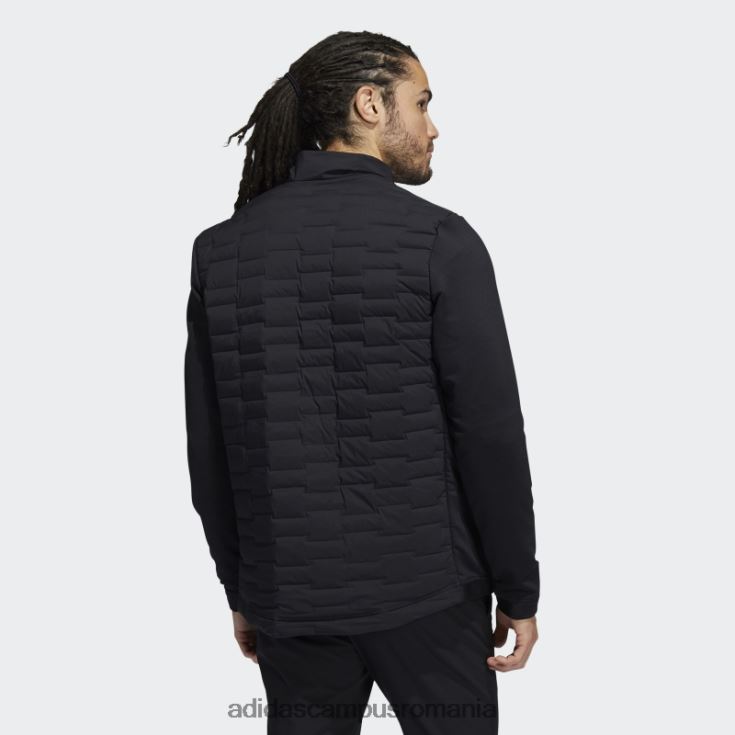 adidas campus romania jachetă neagră căptușită cu fermoar complet, conținut reciclat bărbați negru J266N214074