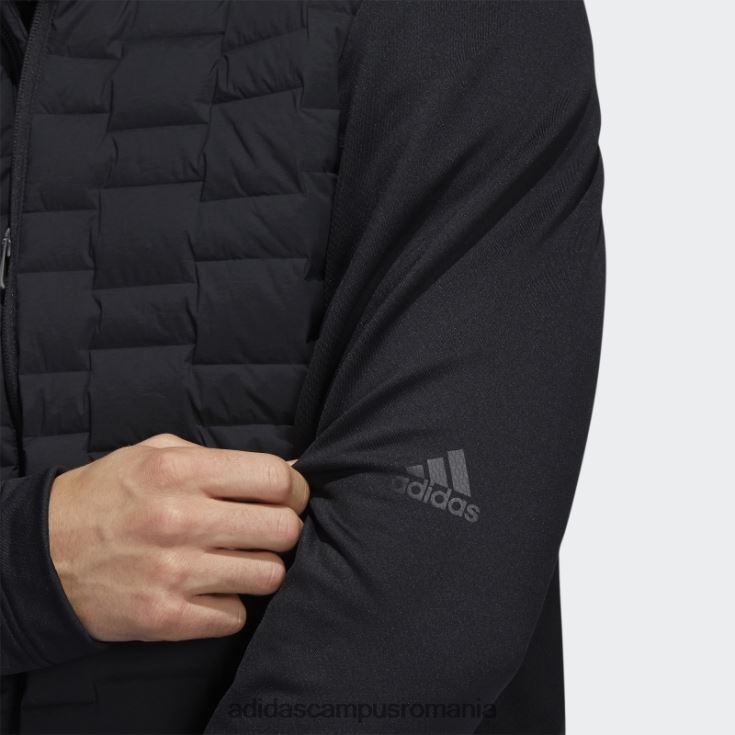 adidas campus romania jachetă neagră căptușită cu fermoar complet, conținut reciclat bărbați negru J266N214074