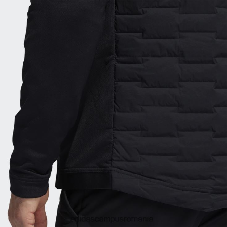 adidas campus romania jachetă neagră căptușită cu fermoar complet, conținut reciclat bărbați negru J266N214074