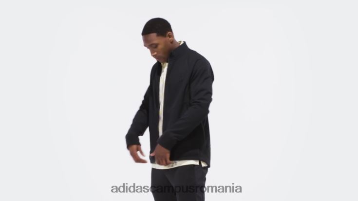 adidas campus romania jachetă neagră cu fermoar complet bărbați negru J266N27060