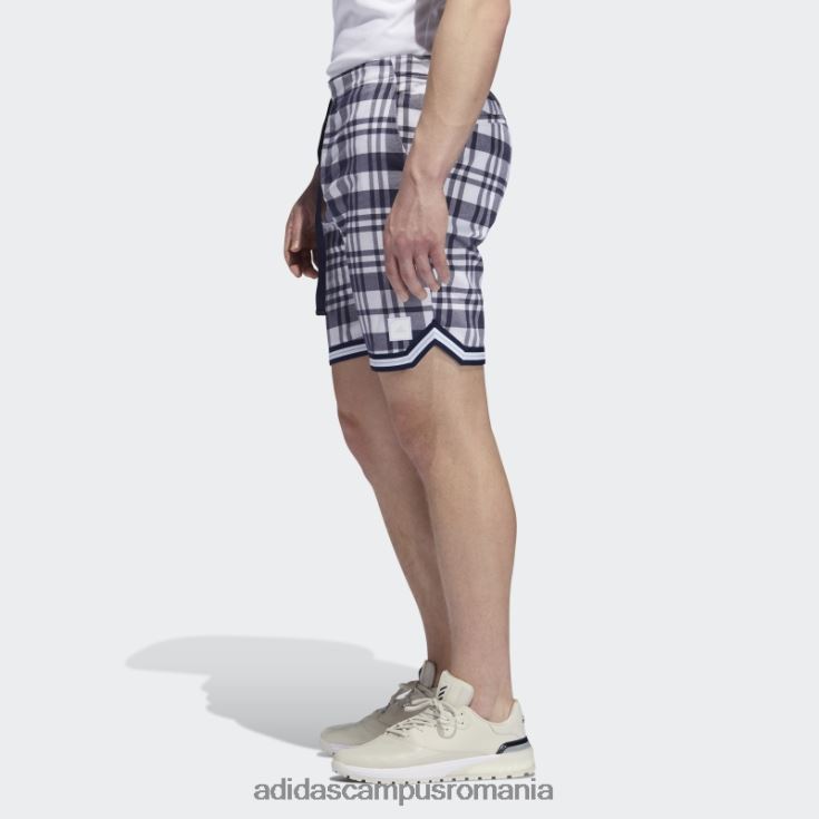 adidas campus romania pantaloni scurți adicross în carouri de 8,5 inci alb adidas bărbați alb J266N27362