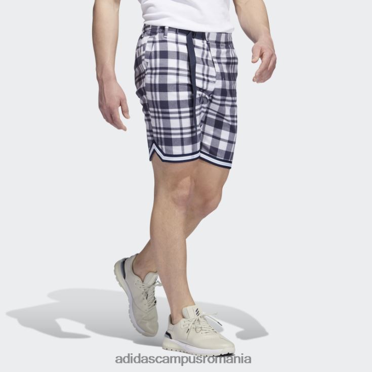 adidas campus romania pantaloni scurți adicross în carouri de 8,5 inci alb adidas bărbați alb J266N27362