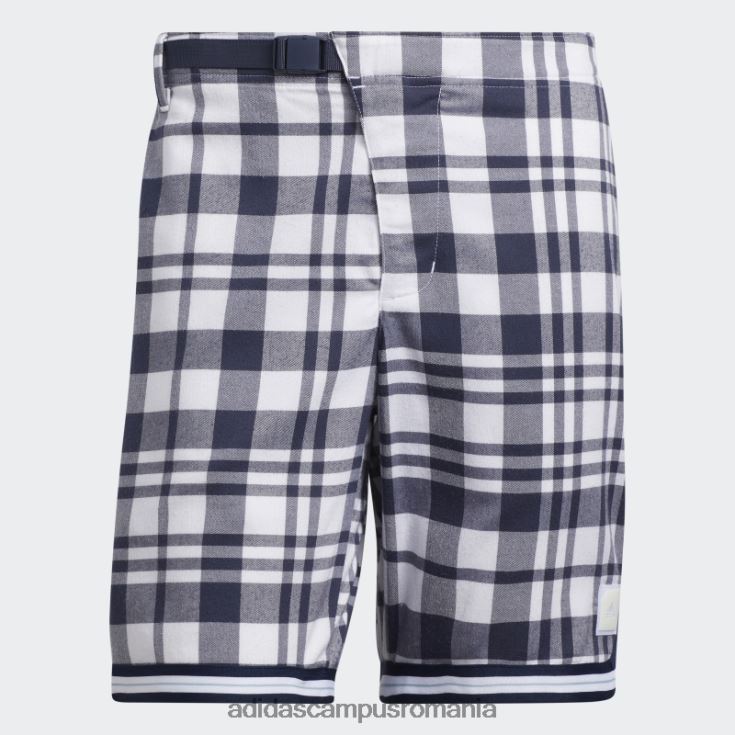 adidas campus romania pantaloni scurți adicross în carouri de 8,5 inci alb adidas bărbați alb J266N27362
