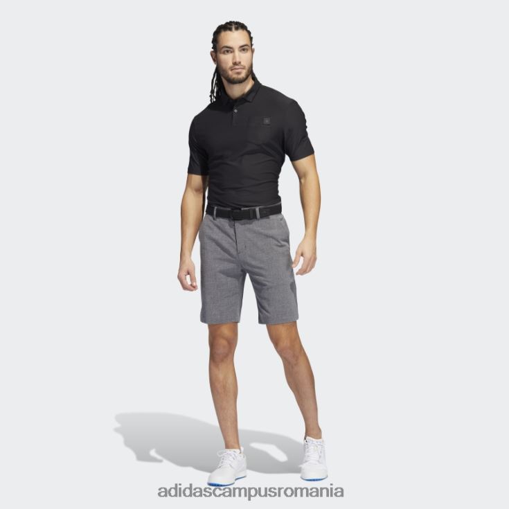 adidas campus romania pantaloni scurți crosshatch negri bărbați alb negru J266N21063