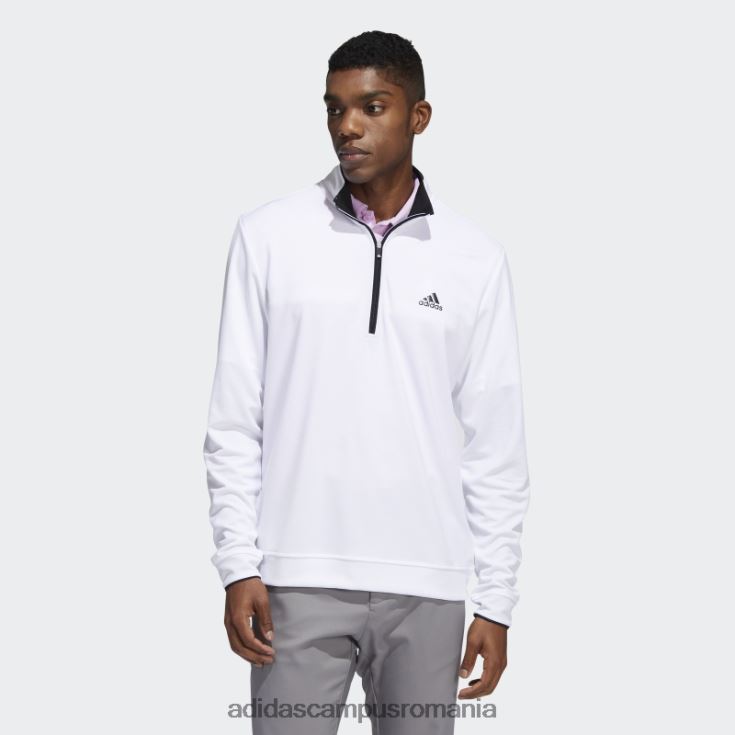 adidas campus romania pulover alb cu fermoar sfert adidas bărbați alb J266N21113