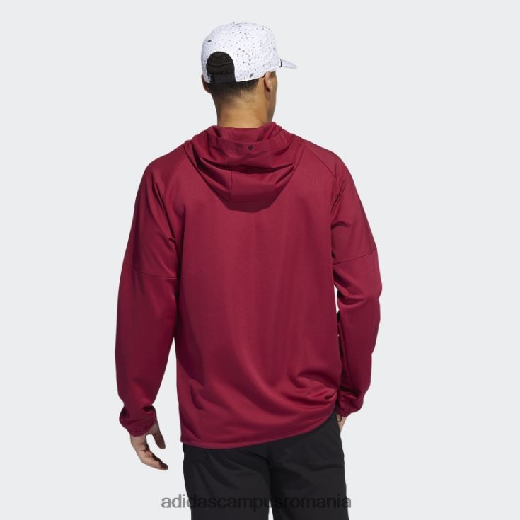 adidas campus romania pulover cu jumătate de fermoar anorac visiniu bărbați Burgundia J266N21643