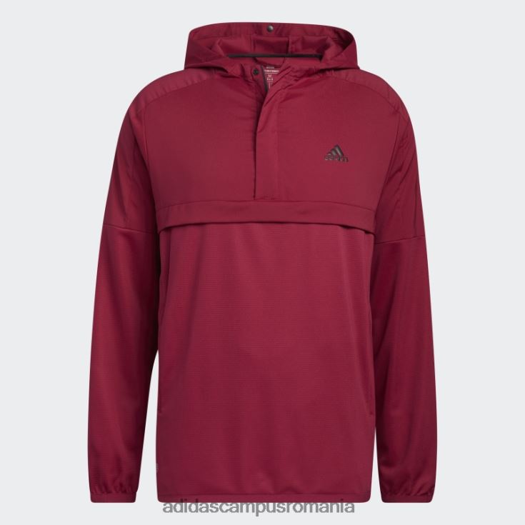 adidas campus romania pulover cu jumătate de fermoar anorac visiniu bărbați Burgundia J266N21643