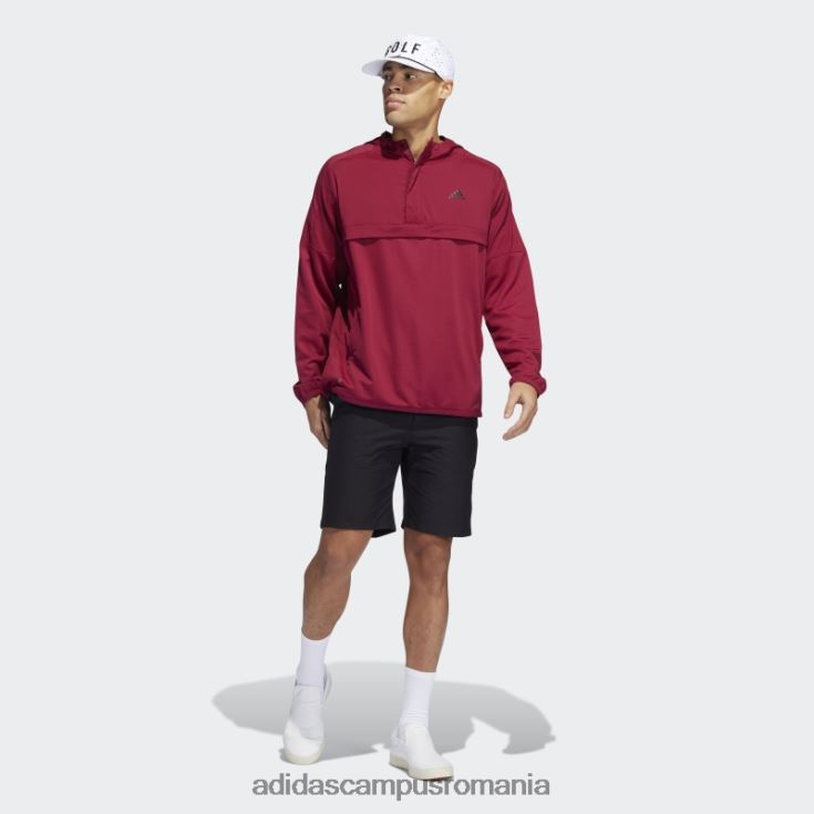 adidas campus romania pulover cu jumătate de fermoar anorac visiniu bărbați Burgundia J266N21643
