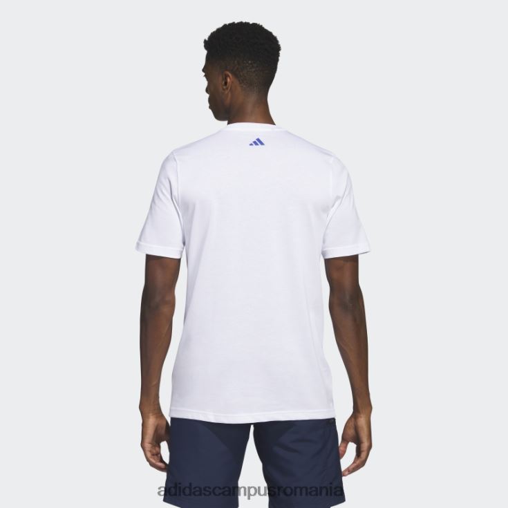 adidas campus romania tricou de golf alb adidas bărbați alb J266N26024